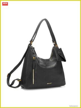 Faux Leather Hobo Shoulder Bag